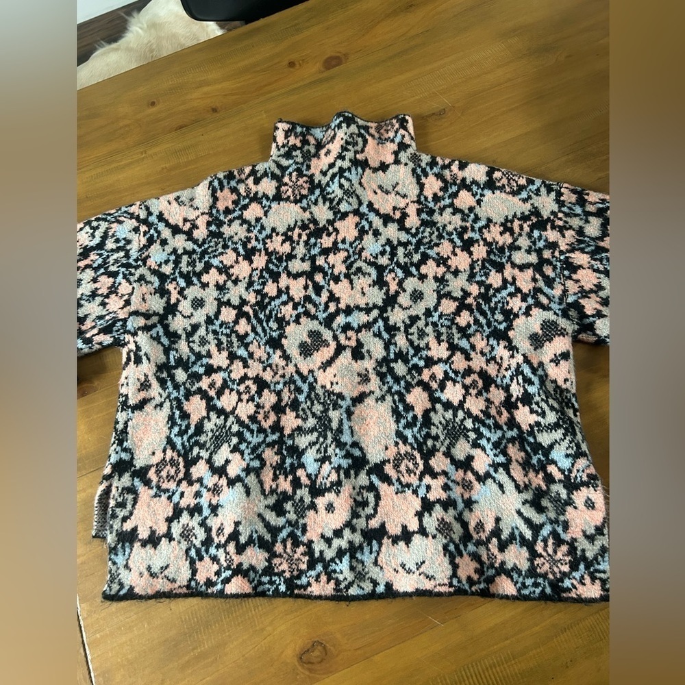 Zara Floral Patterned Mockneck Sweater - Picture 3 of 9